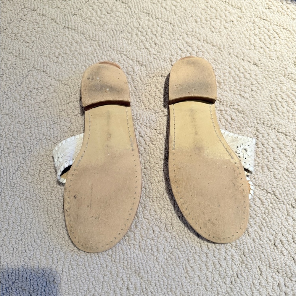 Jack Rogers Tan & White Sandals - Picture 4 of 4